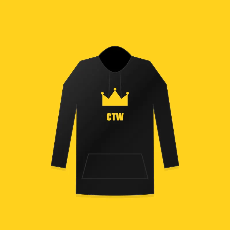 Crown graphic hoodie
