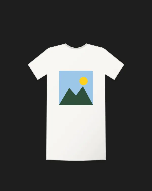 White T-shirt with an uploaded picture