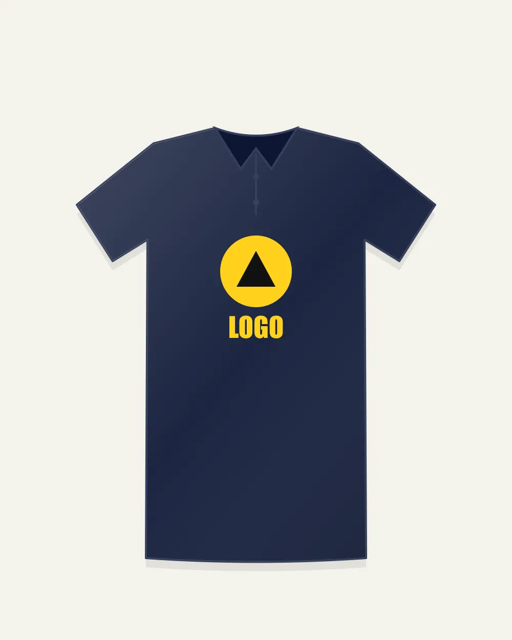 Bulk Corporate Polo in Navy — front view