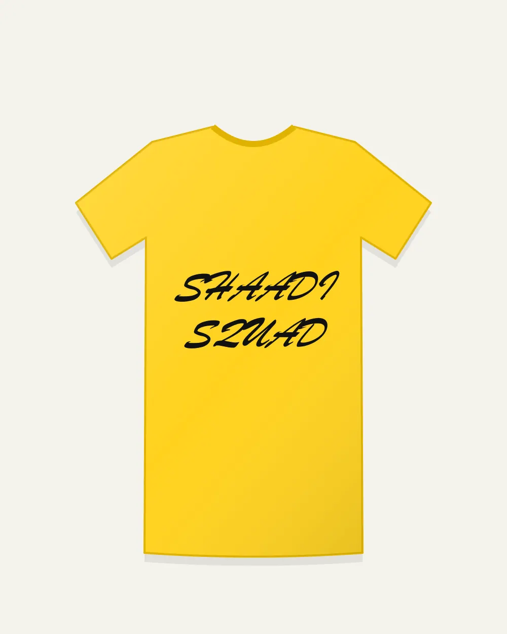 Family Function Tee in Yellow — front view