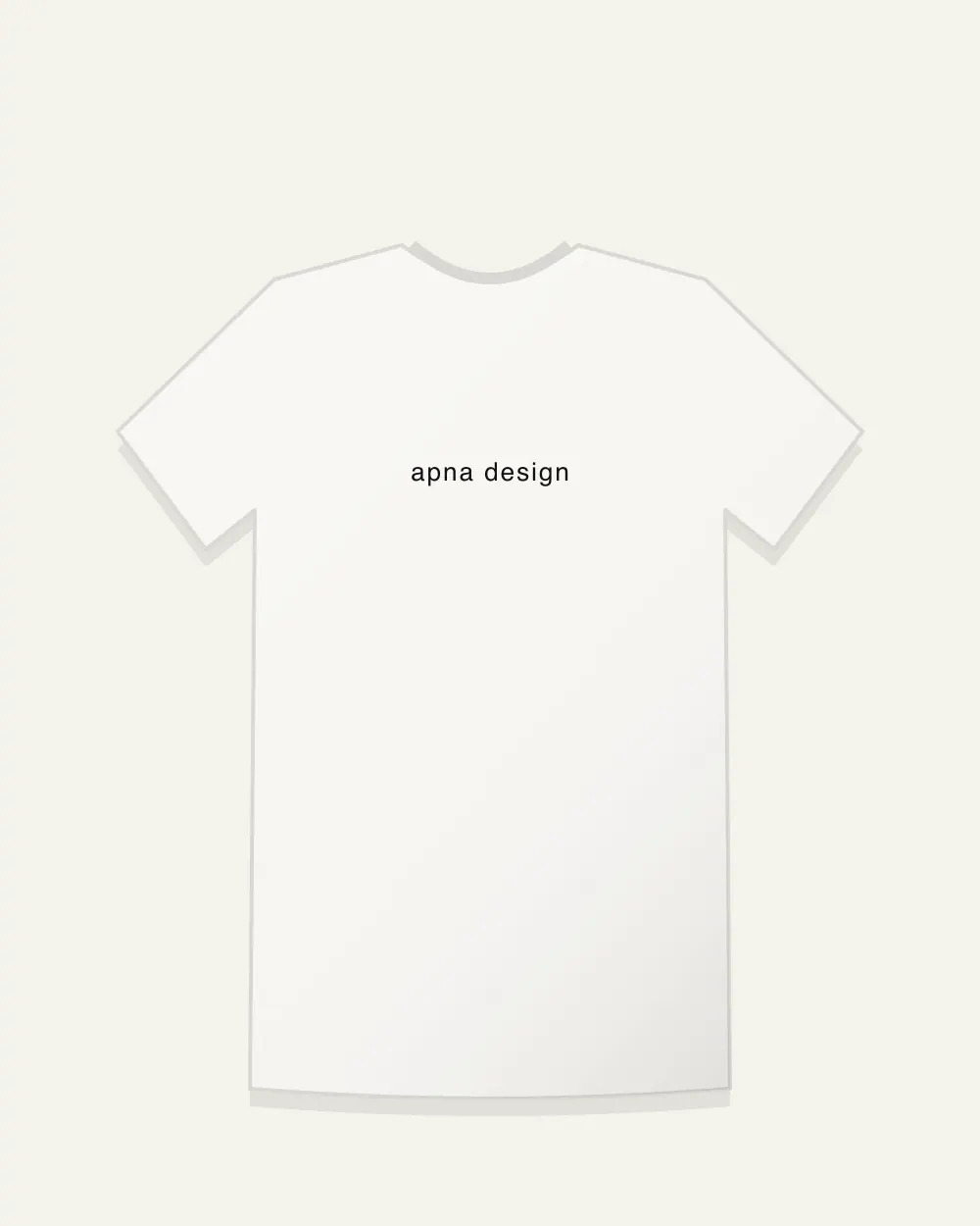 White Oversized Essential Tee in White — front view