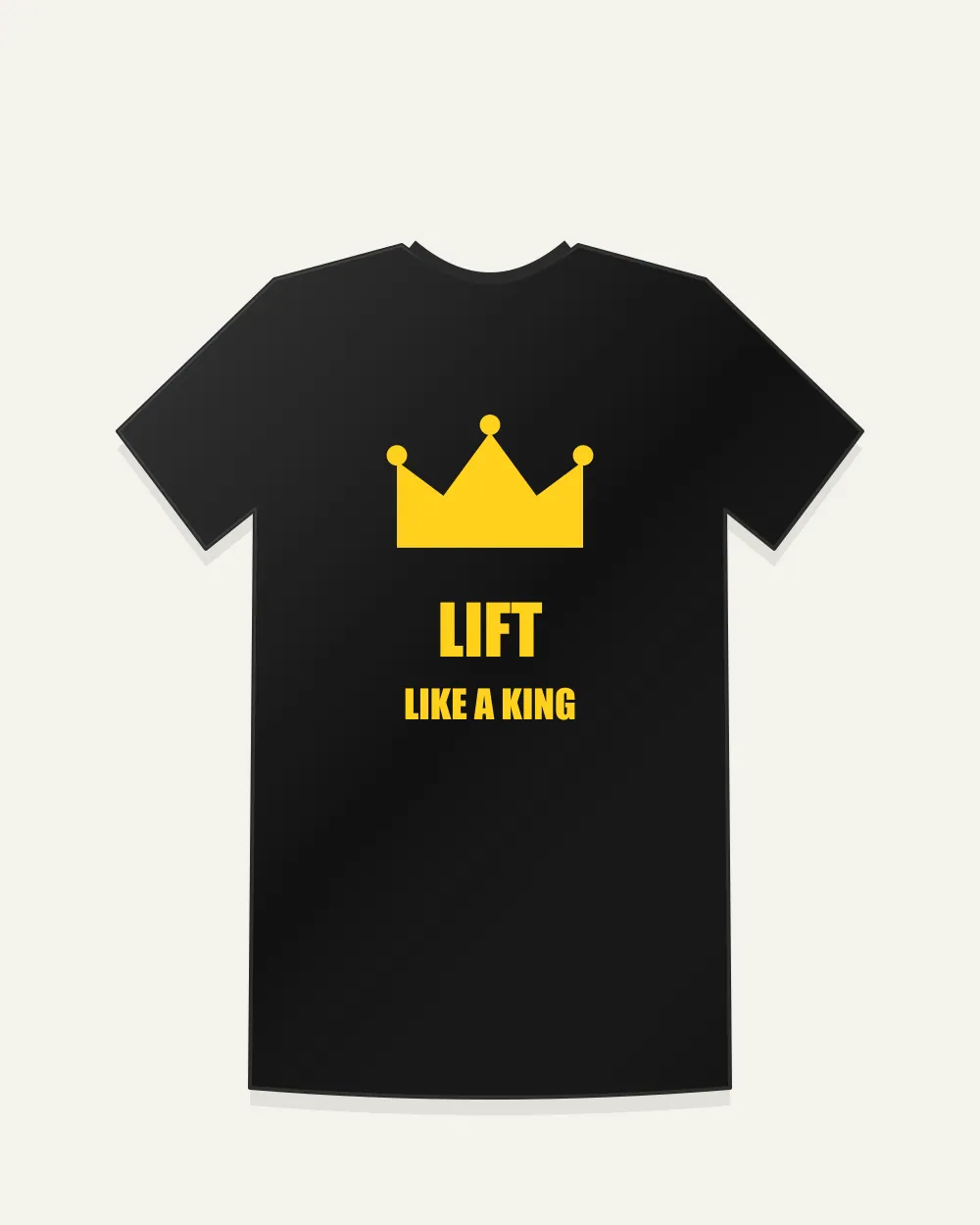 Workout Graphic Oversized Tee in Black — front view
